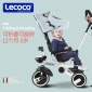 lecoco乐卡折叠儿童三轮车脚踏车1-3岁宝宝自行车手推车D200PLus